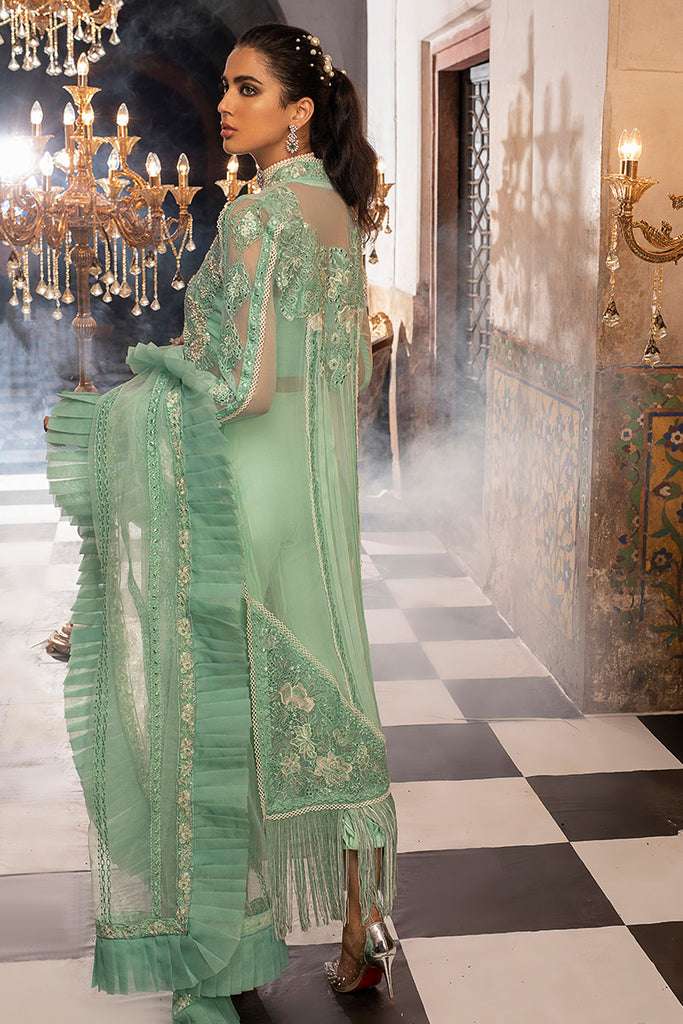 Mushq Tissue De Luxe Luxury Formal Stitched – MCL-8 Mint Melody