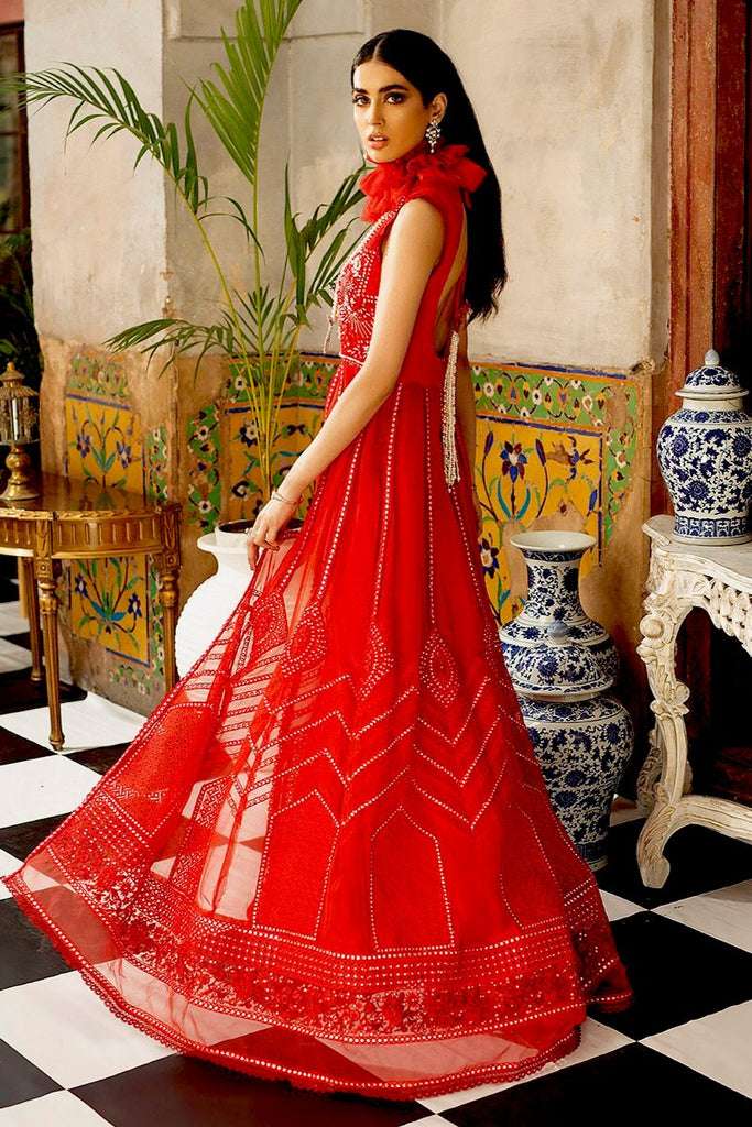 Mushq Tissue De Luxe Luxury Formal Stitched – MCL-10 Scarlet Symphony