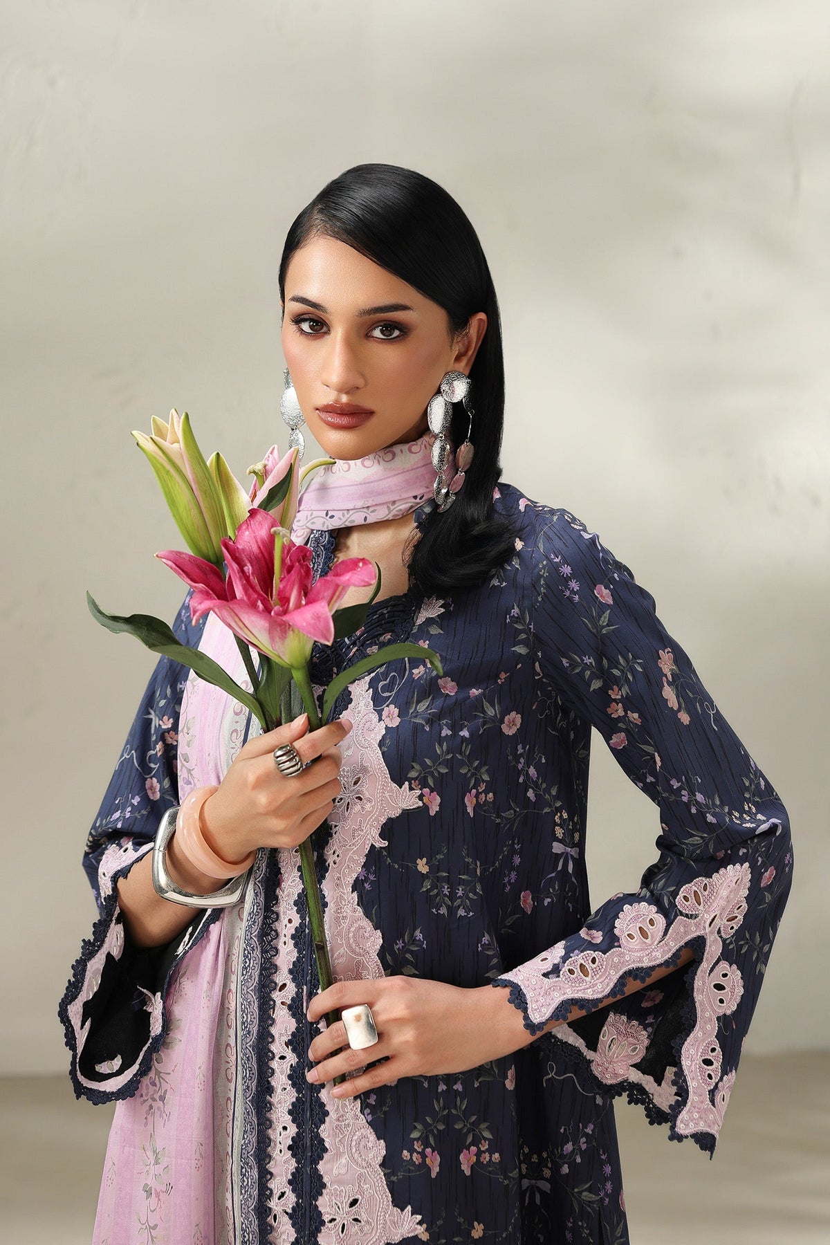Qalamkar QPrints Lawn Drop II – QQP-03 (A) ZEENA