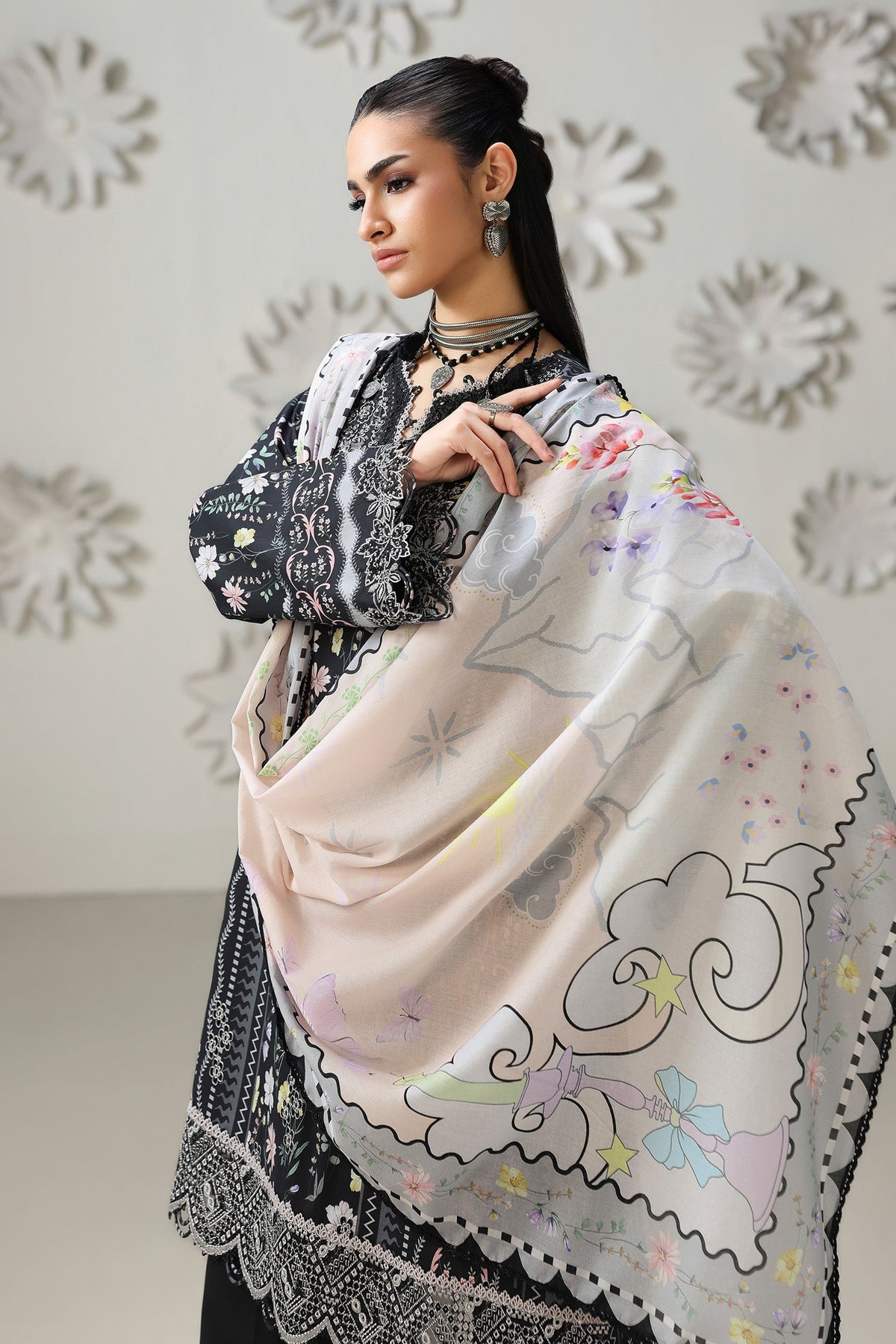 Qalamkar QPrints Lawn Drop II – QQP-08 (A) AMEL