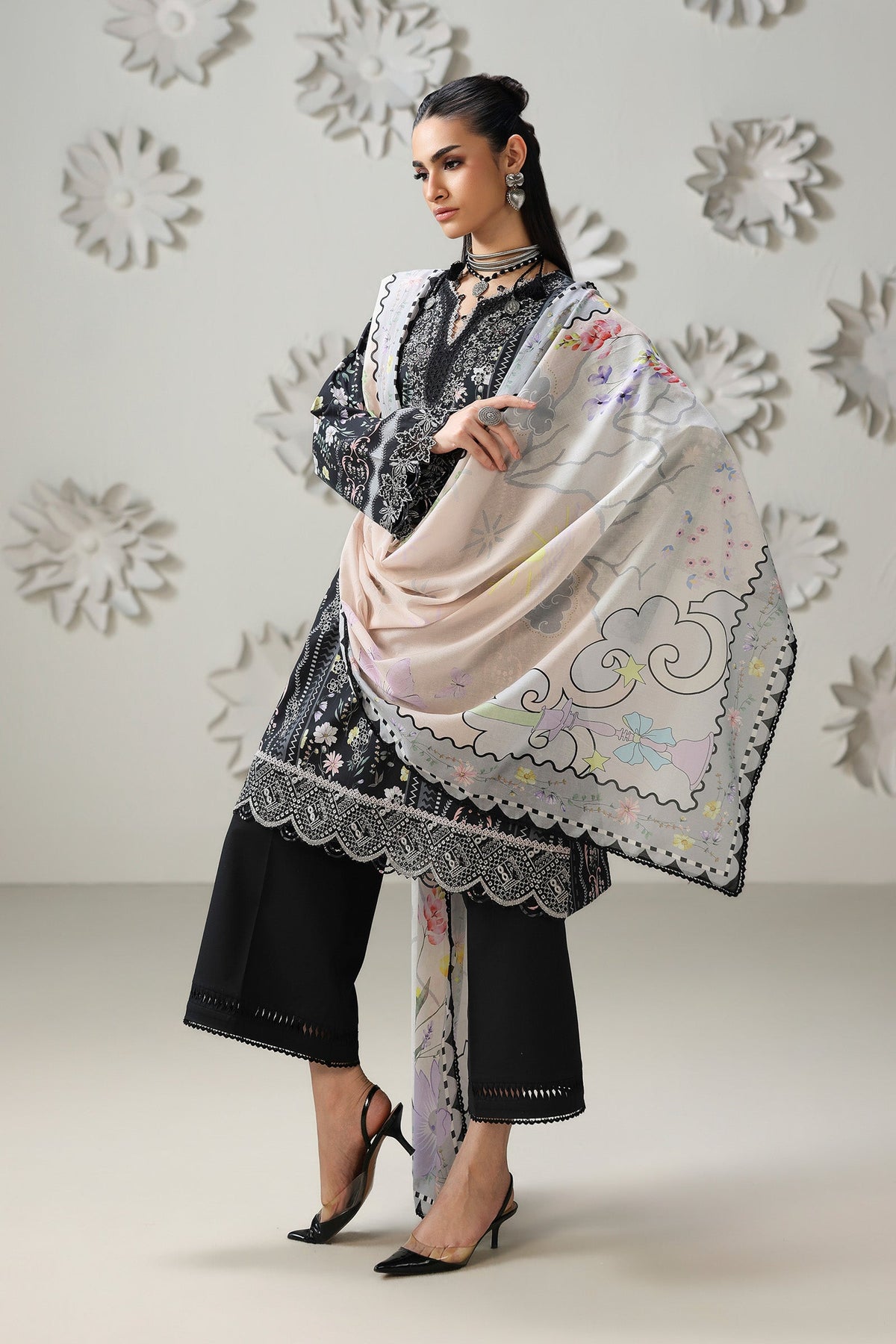Qalamkar QPrints Lawn Drop II – QQP-08 (A) AMEL