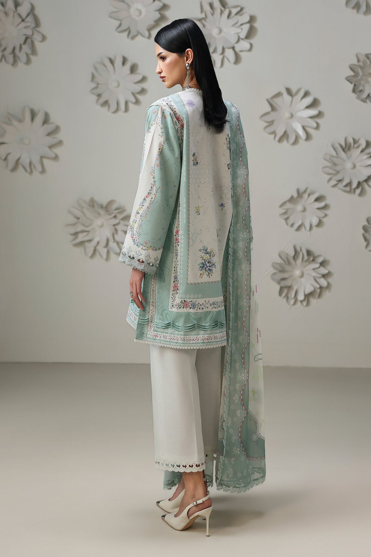 Qalamkar QPrints Lawn Drop II – QQP-05 (B) RASHA