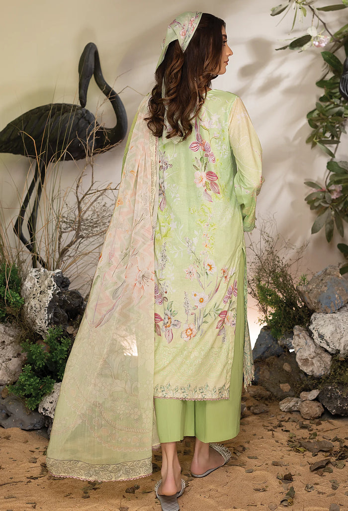 Adans Libas Summer Fantasy Lawn – PISTACHIO CONTRAST – 01