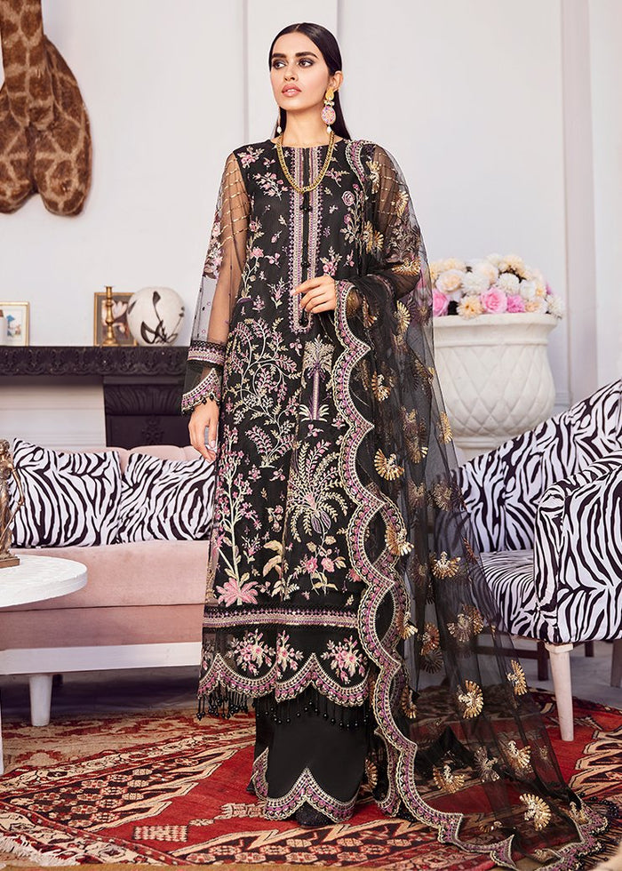 Afrozeh LA Fuchsia Luxury Chiffon Collection – COCKTAIL