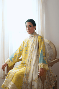 Aabyaan Print Luxe Lawn Collection – AYLIN (AP-02)