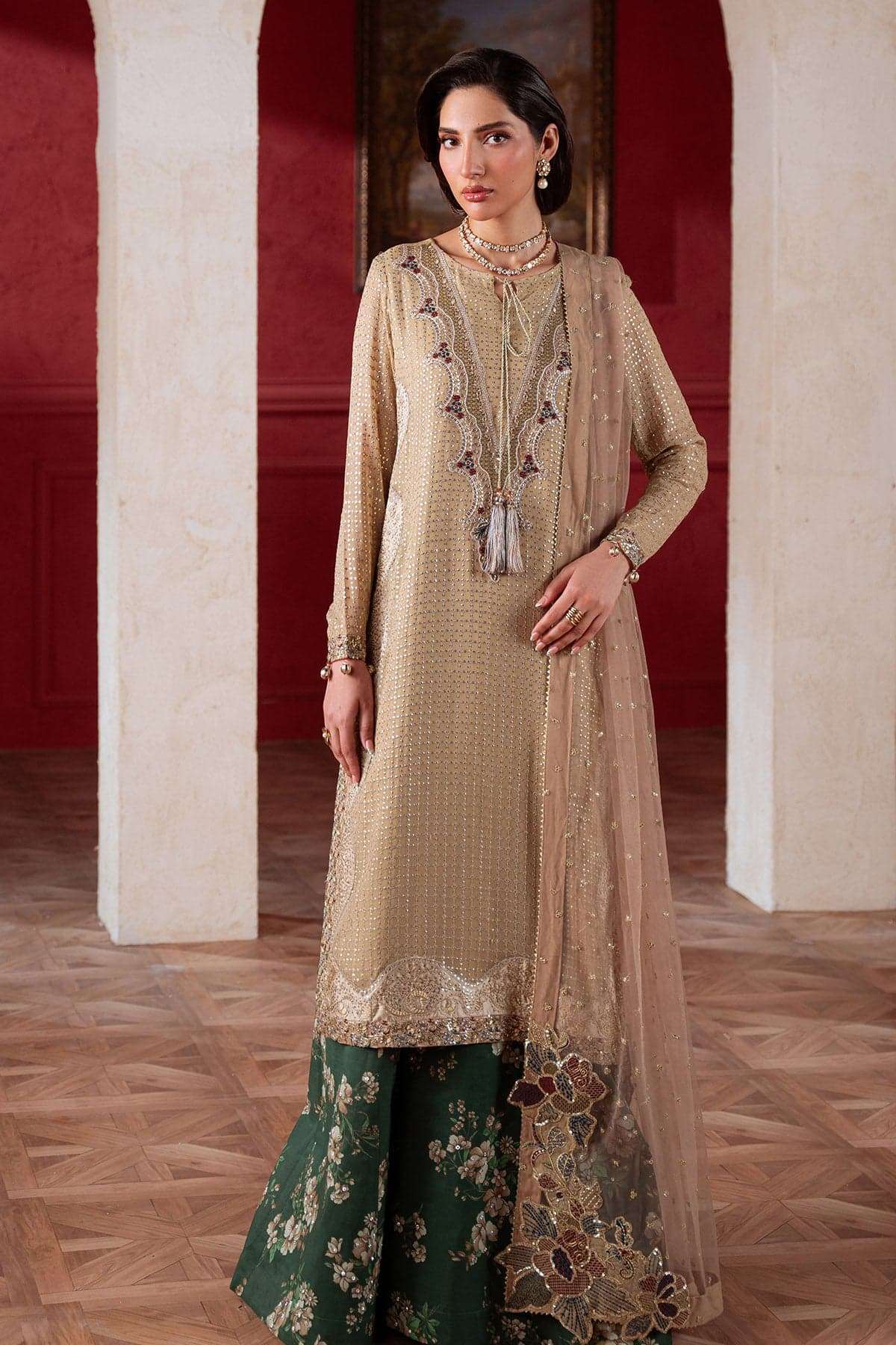 Nureh Amaya Luxury Embroidered Chiffon Collection – AM-39