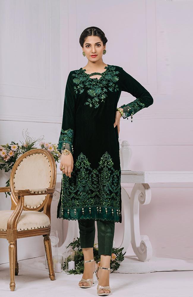Al Zohaib Velveto Emb Velvet Shirt – AZV-02