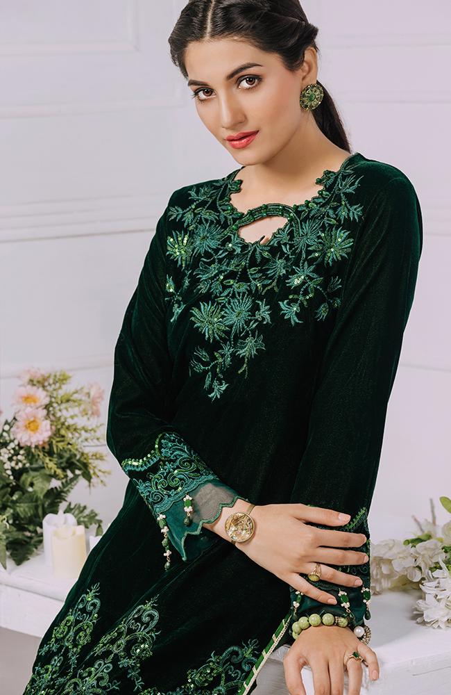 Al Zohaib Velveto Emb Velvet Shirt – AZV-02