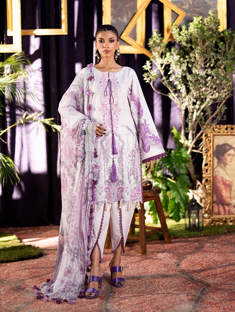 Jade Urbane Printed Lawn With Chiffon Dupatta – 20959 A
