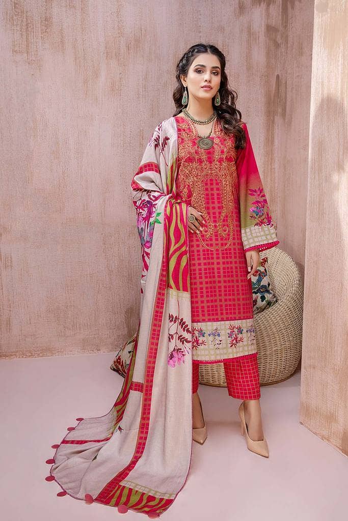 Charizma Combination Khaddar Shawl CCW-05