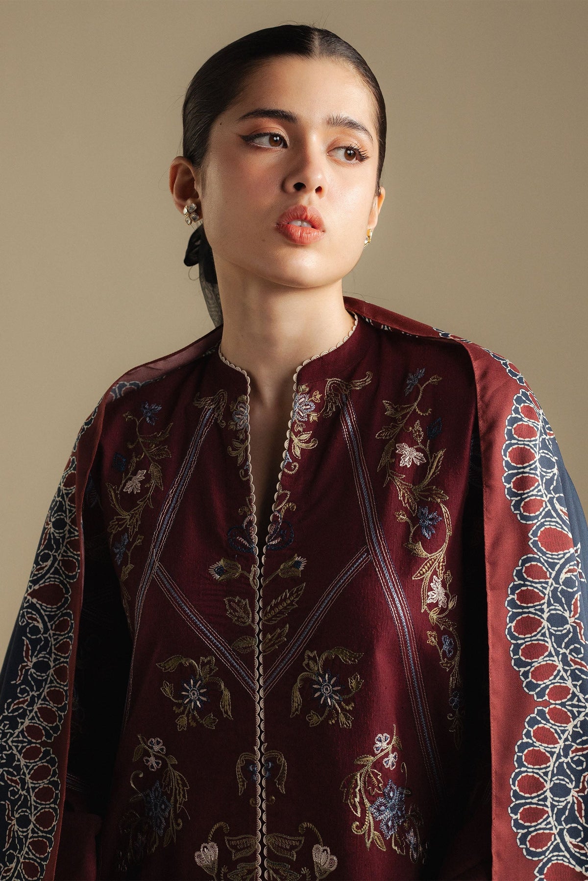 Zara Shahjahan Coco Fall/Winter – Coral-4B