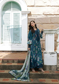 Elaf Signature Embroidered Lawn Prints – ESA-5A OCEANA VEIL