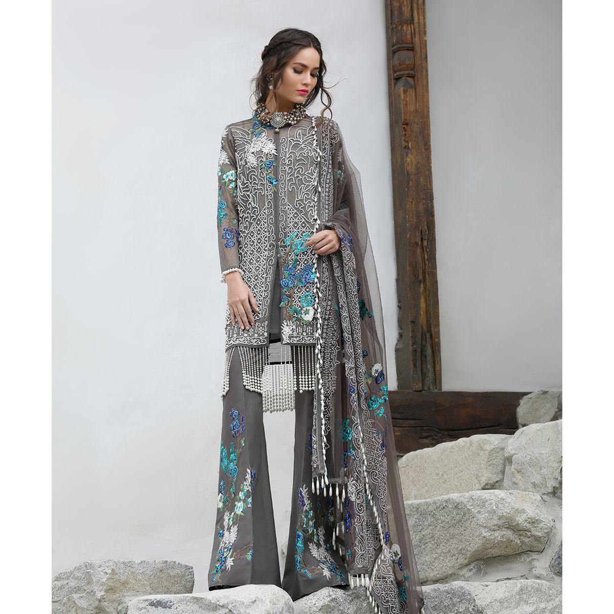 Sana Safinaz Luxury Chiffon Collection – 02B (Stitched)