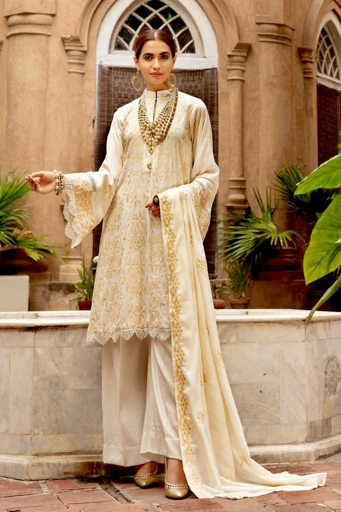 Khoobseerat by Shaista – Peach Embroidery Winter – DN-280