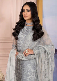 Afreen Luxury Formal Collection By Zarif – ZA 02 STEEL GREY