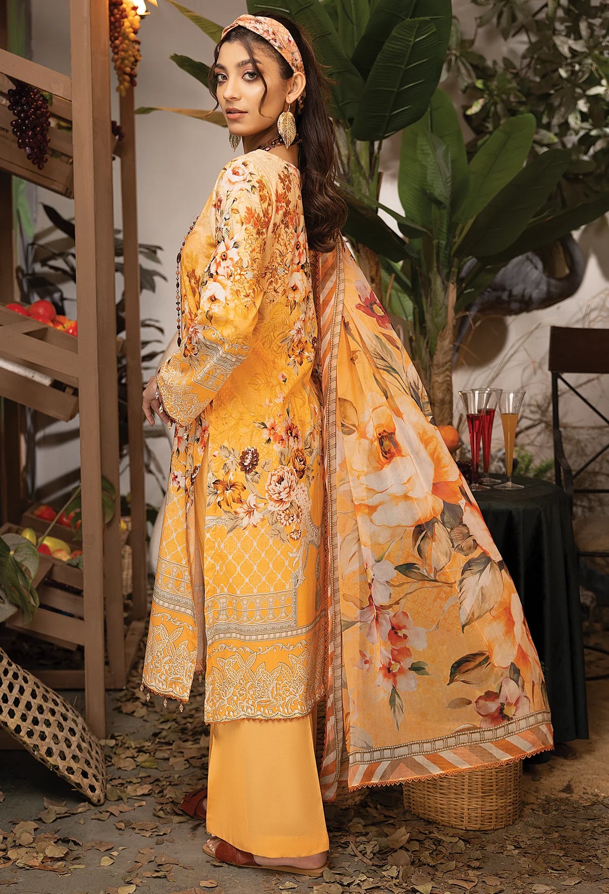 Adans Libas Summer Fantasy Lawn – GILDED MAIDEN – 05