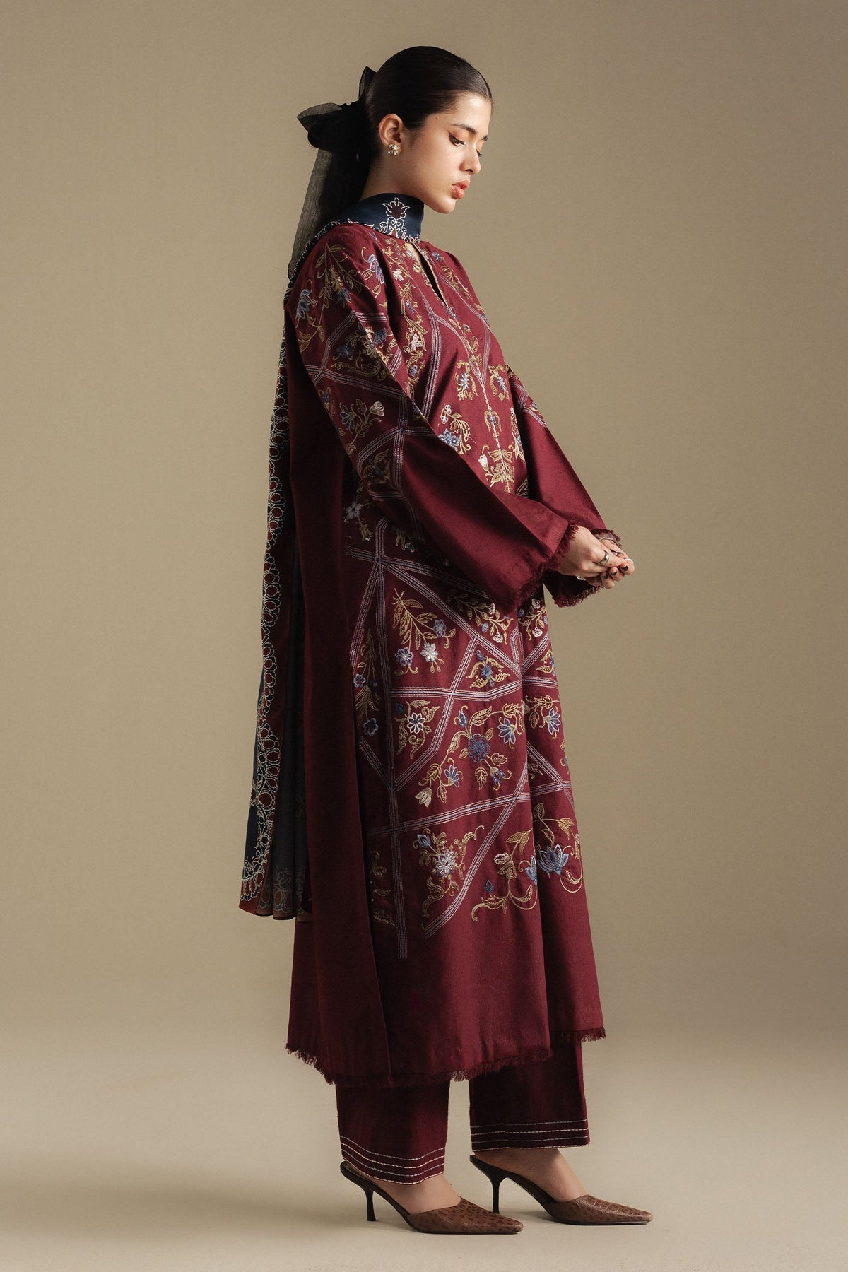 Zara Shahjahan Coco Fall/Winter – Coral-4B