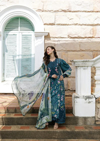 Elaf Signature Embroidered Lawn Prints – ESA-5A OCEANA VEIL
