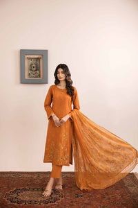 Nishat Spring it on Embroidered Cambric Unstitched 3Pc Suit - 42401036