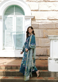 Elaf Signature Embroidered Lawn Prints – ESA-5A OCEANA VEIL