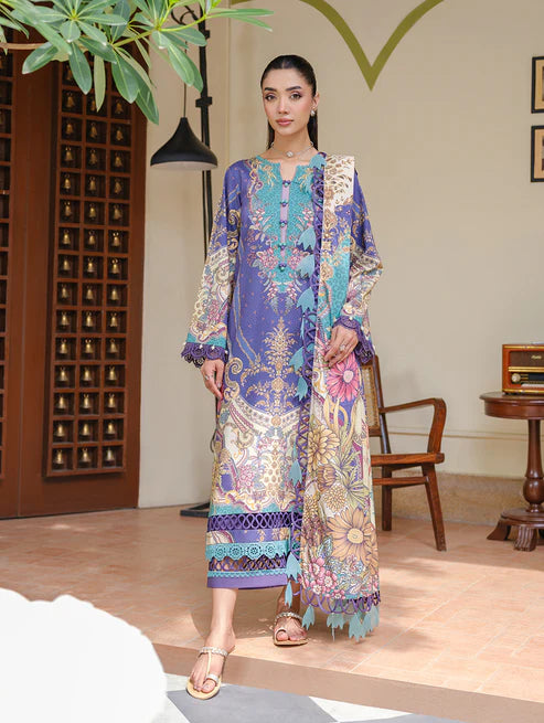 Jade Urbane Linen Prints Collection – Deep Blue