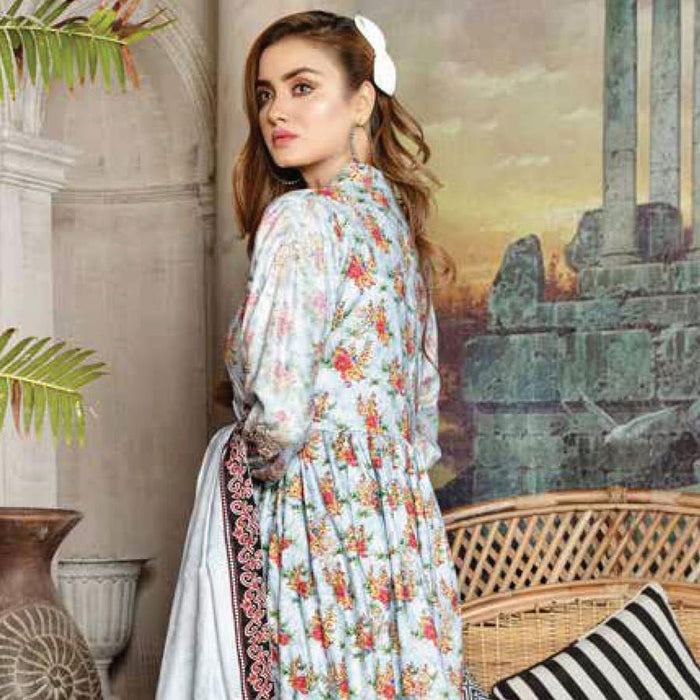 Mahjabeen embroidered Linen – 052 (lively splash)