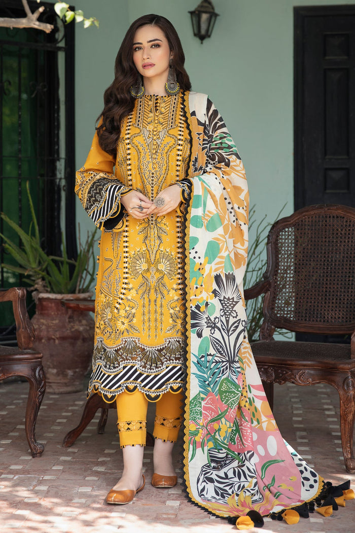Jazmin Shahkaar Festive Lawn – D2 Zard