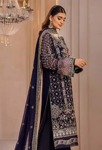 Chantelle Luxury Chiffon Collection By Noors – Navy Blue