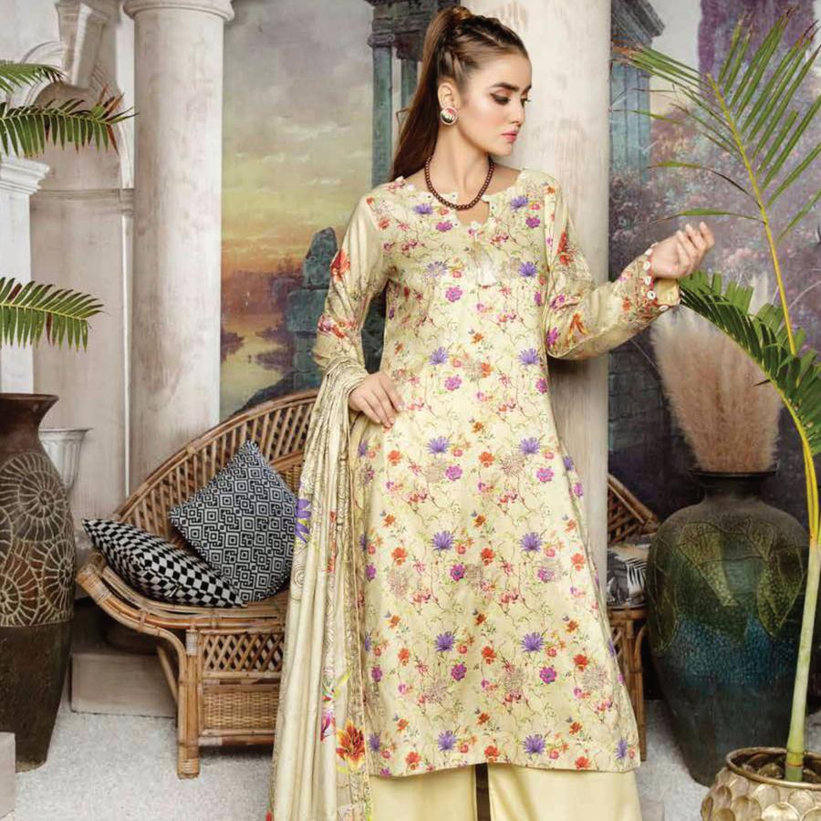 Mahjabeen embroidered Linen – 053 (Latest Craze)