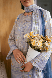 Aabyaan Print Luxe Lawn Collection – FALAK (AP-04)