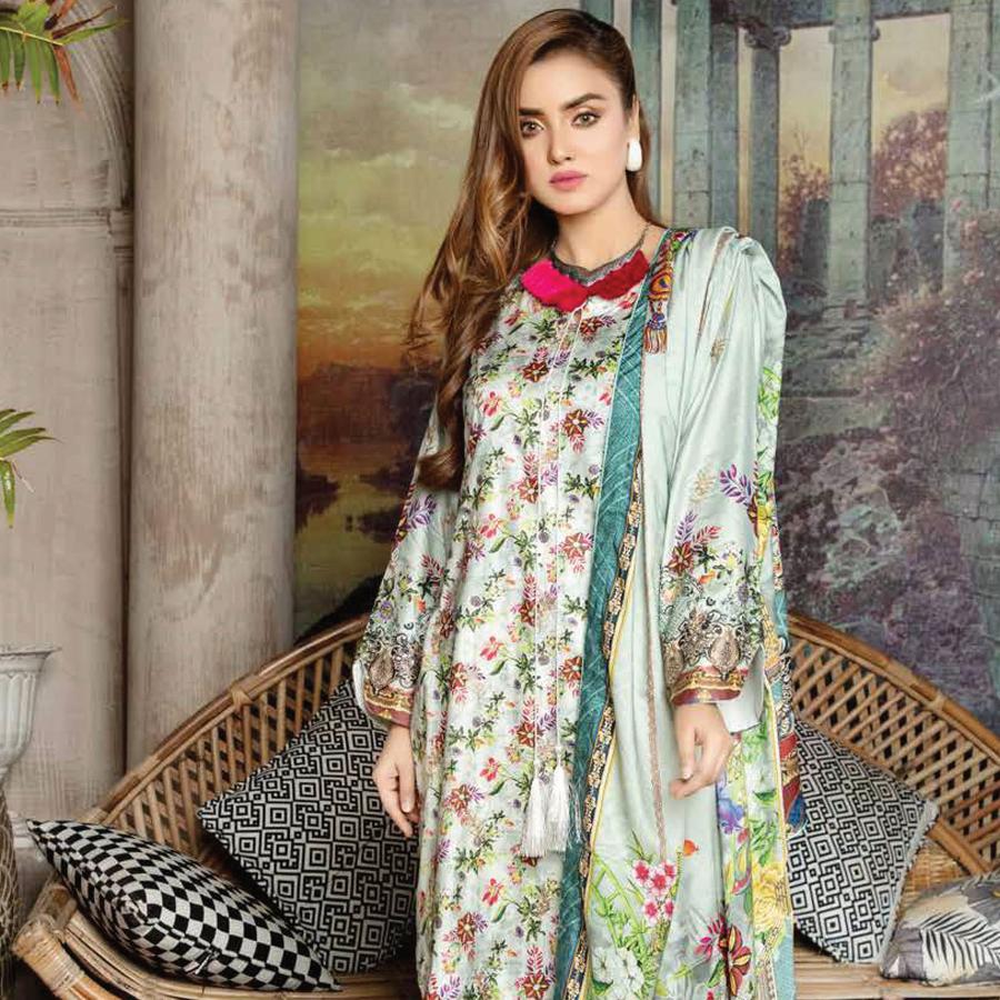 Mahjabeen embroidered Linen -054 (Fun Dressing)