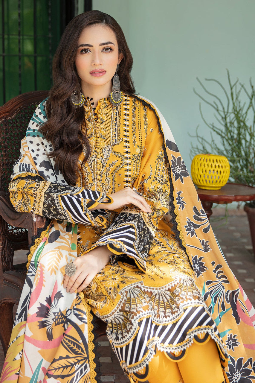 Jazmin Shahkaar Festive Lawn – D2 Zard
