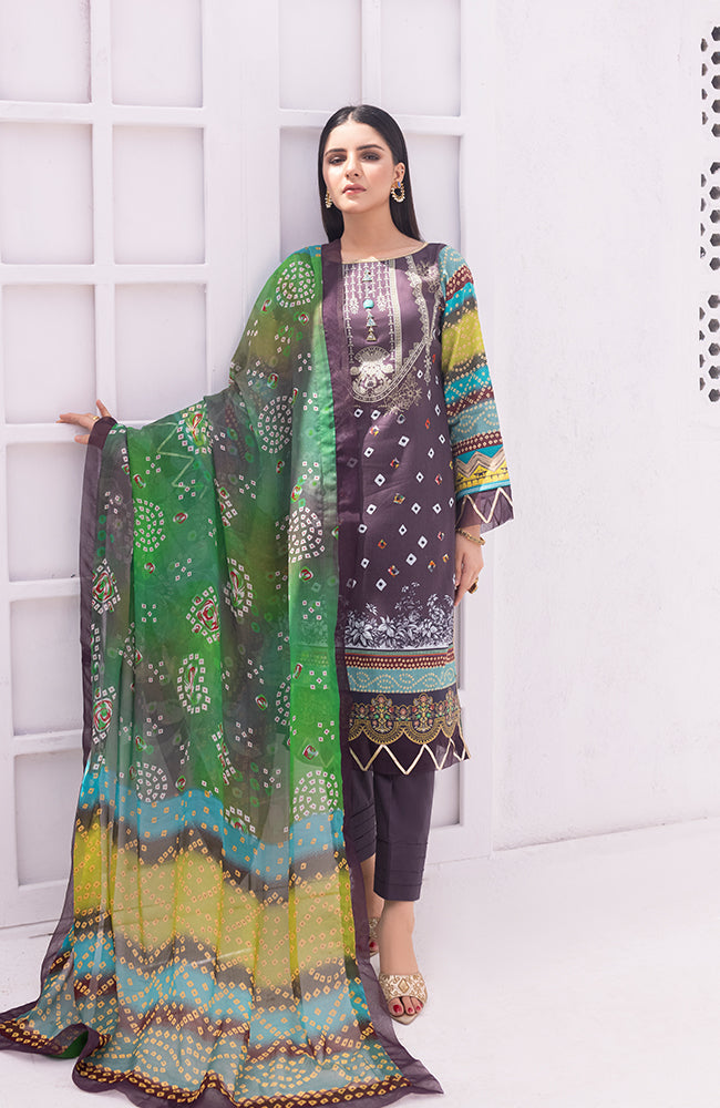 Al Zohaib Colors Digital Printed Lawn – CPB-23-08