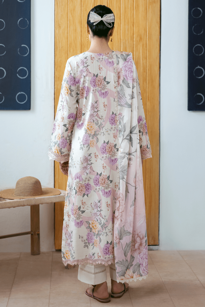 Aabyaan Print Luxe Lawn Collection – SARIYA (AP-03)