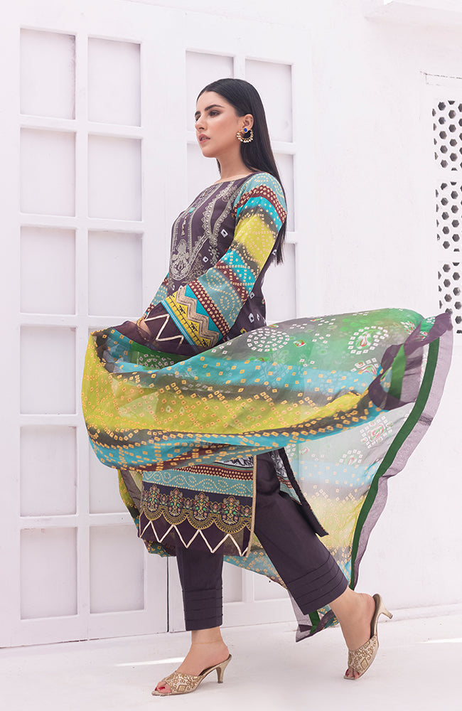 Al Zohaib Colors Digital Printed Lawn – CPB-23-08