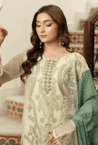 Demir Embroidered Semi Stitched Chiffon By Noors – D2