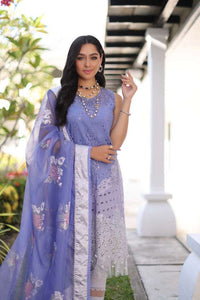 Noor by Saadia Asad Luxury Chikankari Lawn – D9-B Purple Ombre