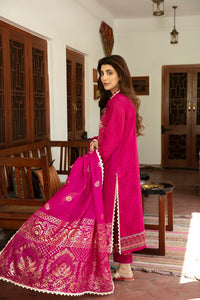 Aabyaan Sahiba Luxury Lawn Eid Collection – TARA (AE-01)