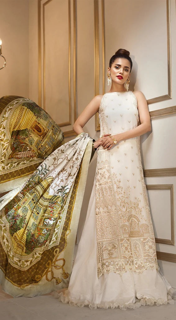 Anaya by Kiran Chaudhry Luxury Festive – White Fantasy ALF-02