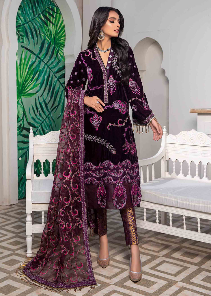Azal Amirah Luxury Velvet – Amaranth 05