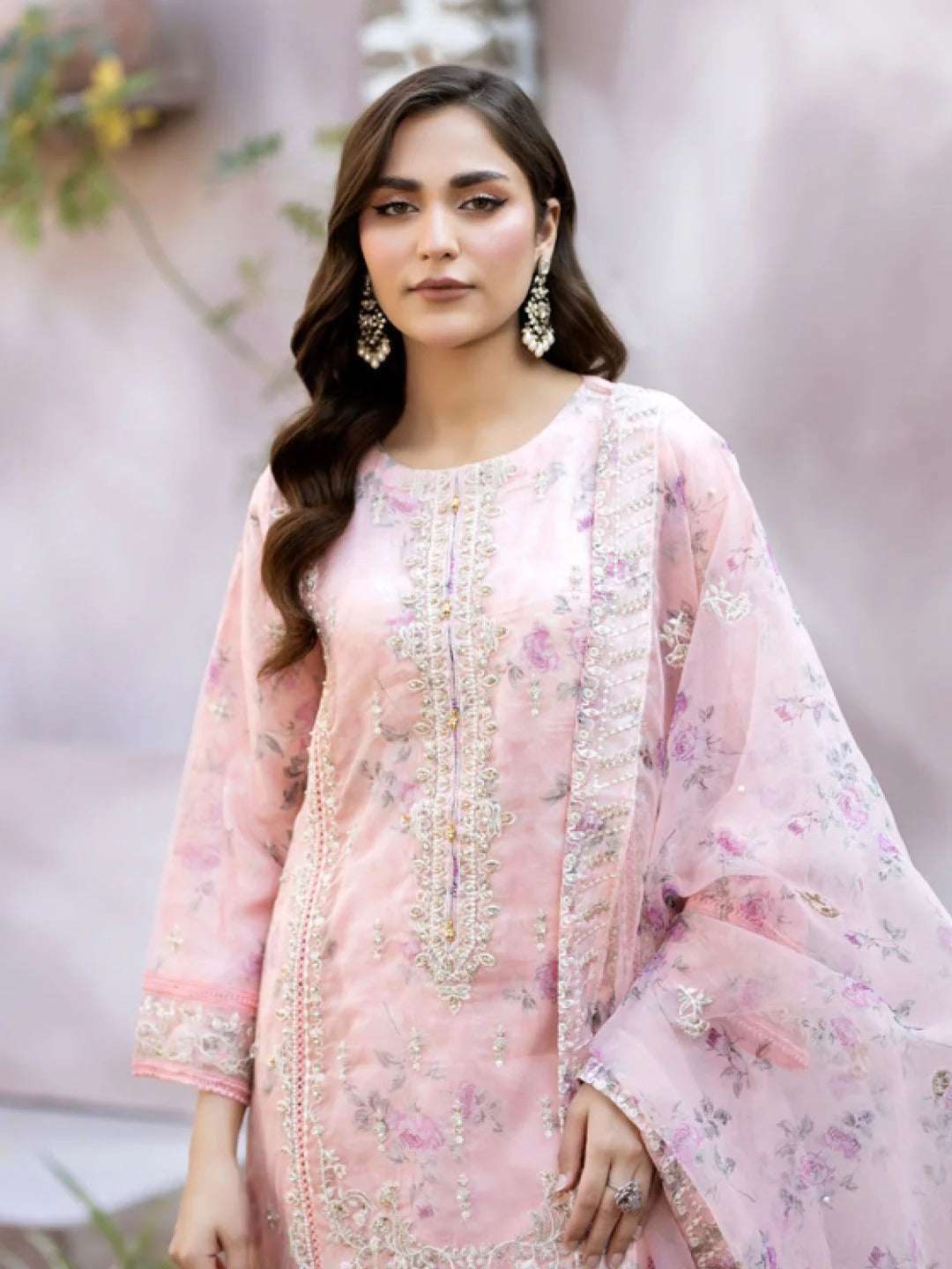 Mahiye By Noors Organza Semi Stitched Collection – D2