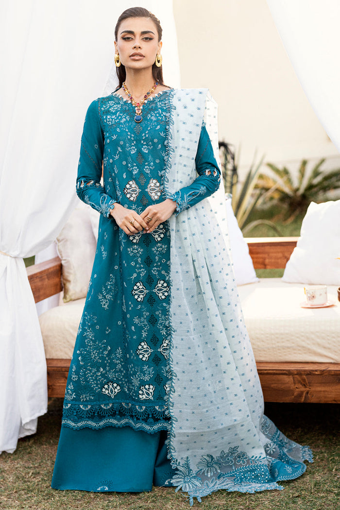 Qalamkar Eid Collection – Chikankari Lawn 2025 – CS-07