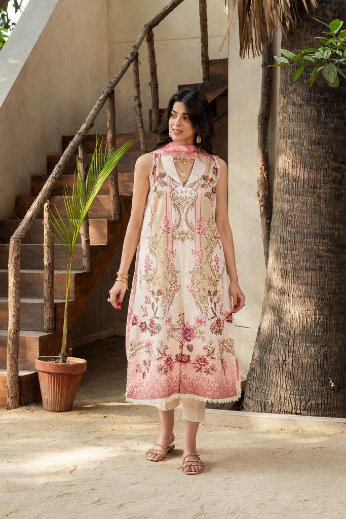 Firdous Sunspell Lawn Collection – D143 – Lychee