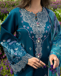 Mushq Hemline Lawn · The Secret Garden – Emerald Fern