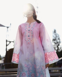 Mushq Solace Ombre Chikankari Lawn – Faint Blossom