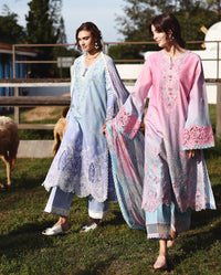Mushq Solace Ombre Chikankari Lawn – Faint Blossom