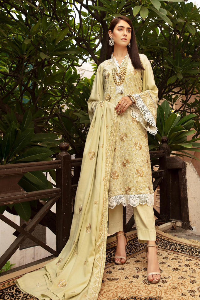Khoobseerat by Shaista – Peach Emb Winter (with Wool Shawl) – DN-279