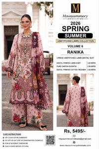 Mausummery Spring Summer Lawn Collection Vol 6 – RANIKA