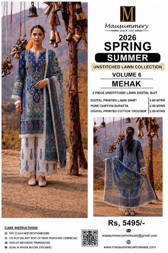 Mausummery Spring Summer Lawn Collection Vol 6 – MEHAK