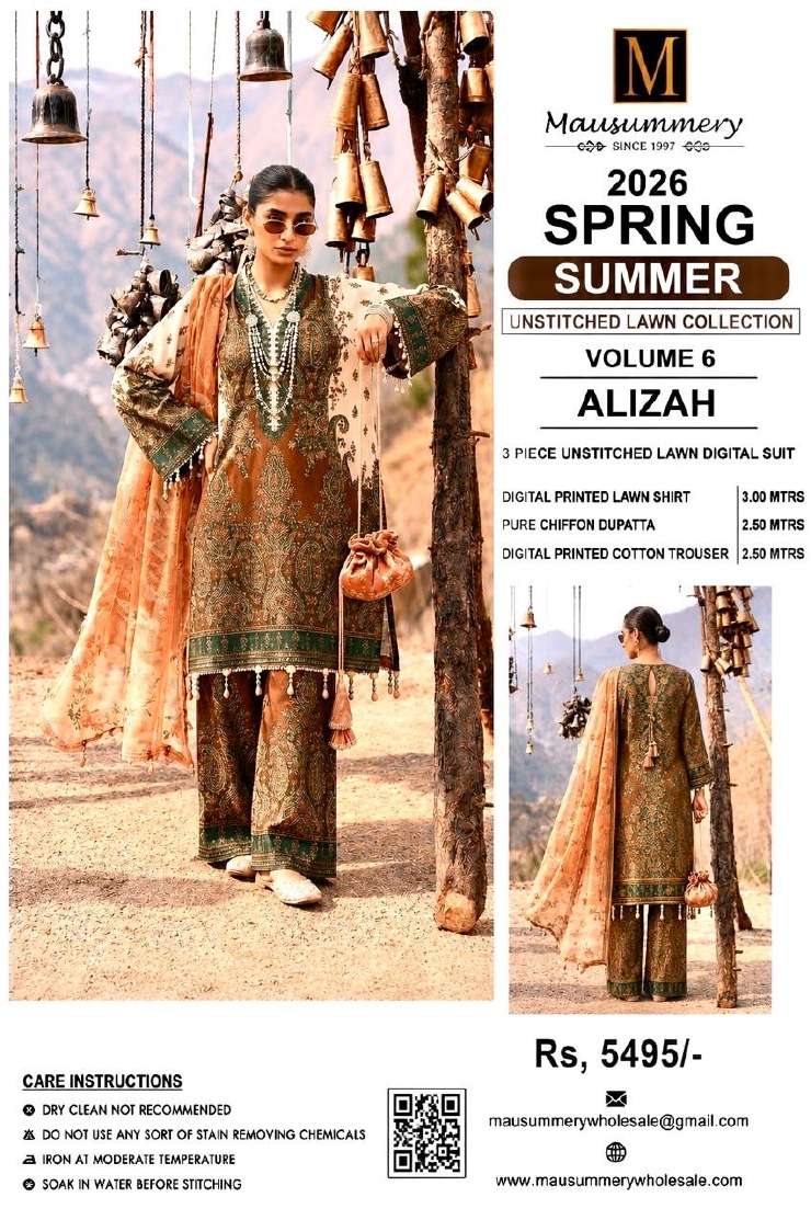 Mausummery Spring Summer Lawn Collection Vol 6 – ALIZAH